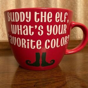 ELF the Movie Christmas Mug Buddy the Elf Red Porcelain Mug /Cup